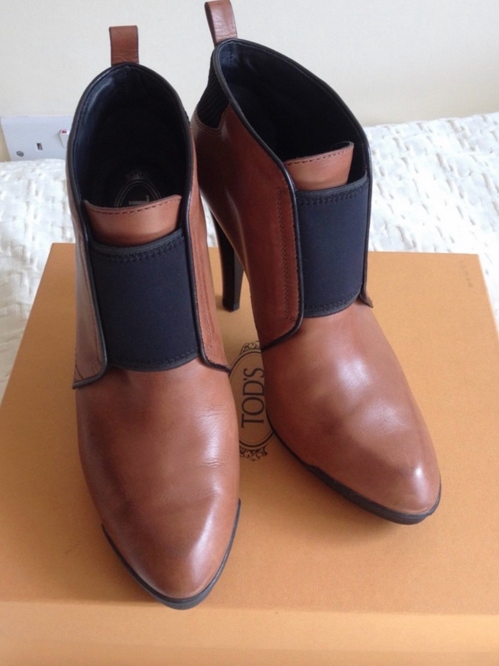 Tod's Leather Pointed Ankle Booties